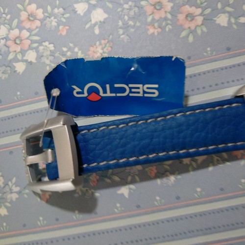 Sector Orologio Alluminio Blu Cinturino Pelle Azzurro No Limits Raro Collezione - Foto 14 di 17