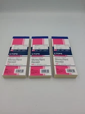 New Tops Money Rent Receipt Book 100 Pages with Duplicate Copy Lot Of 3