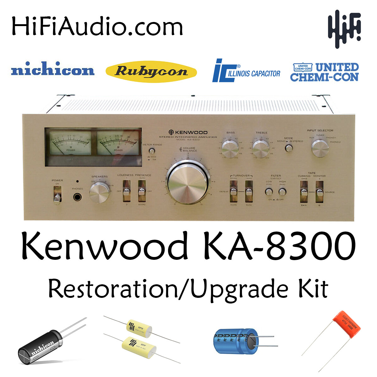 Kenwood KA-8300 rebuild restoration recap upgrade kit repair