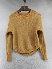 SO Goods for Life Cute Fun Knit Fall Camping  pullover sweater size Small 