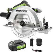 24V 7-1/4'' Circular Saw Brushless Cordless, with 4Ah Battery and 2A Charger
