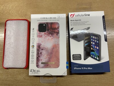 3 x Handyhülle iPhone 11 Pro Max Neu rot Silikon, ideal of sweden, cellular line