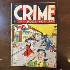 Crime Does Not Pay #36 (1944) - Golden Age Pre-Code Crime Cover!