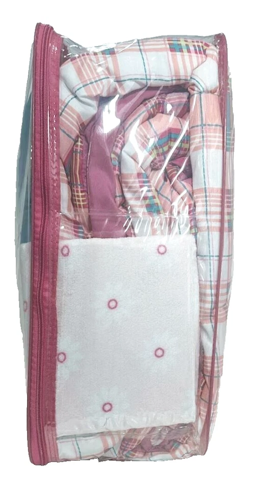 Juego de edredón para niños Twin Cady rosa 4 piezas - diseño elegante para el hogar Foto 3 de 4