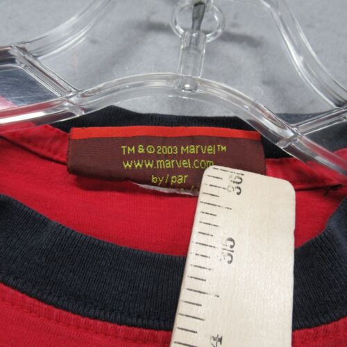 Vintage Spider-Man T-Shirt Youth Medium Red Sleeveless Marvel Kids 2003 Boys Tee - Picture 3 of 11