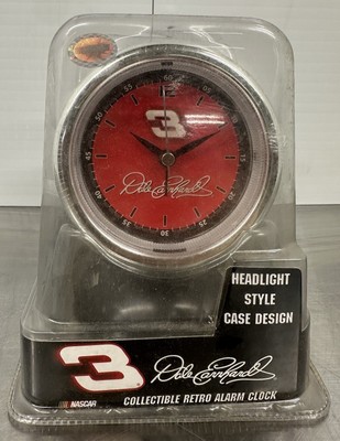 Dale Earnhardt #3 Collectible Retro Alarm Clock Head Light Style New In Case