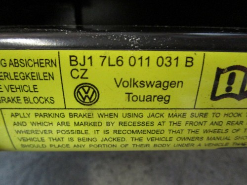 Bordwerkzeug Audi Q7 4L Werkzeug Scherenwagenheber Wagenheber 7L6011031B - Picture 6 of 6