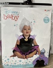 Baby Disney Ursula Halloween Costume Dress Up Sizes 6 month to 12 month New