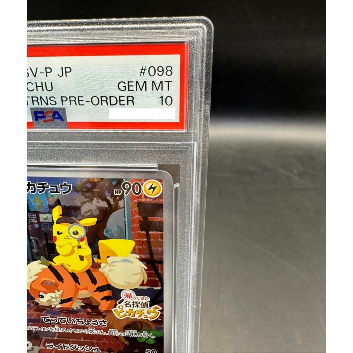 PSA 10 Pokemon Card Detective Pikachu 098/SV-P Nintendo Switch