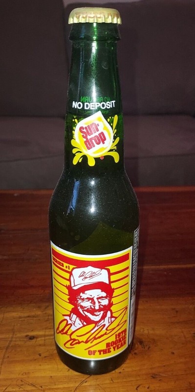 Unopened Glass Bottle Dale Earnhardt Sr SunDrop 1979 Rookie of the Year Series 1