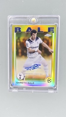 2024-25 Topps Chrome UCC Gareth Bale Gold Auto /50 Tottenham Wales