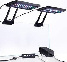 Clip on Aquarium LED Light W/Multi-Channel Controller Fish Tank Light