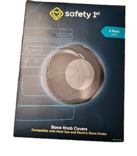 Safety 1st Stove Knob Covers, 5 Count, Black, New - open box