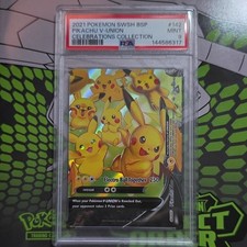 Carte promozionali Pikachu V-UNION SWSH142 SWSH Holo inglese 2021 PSA 9