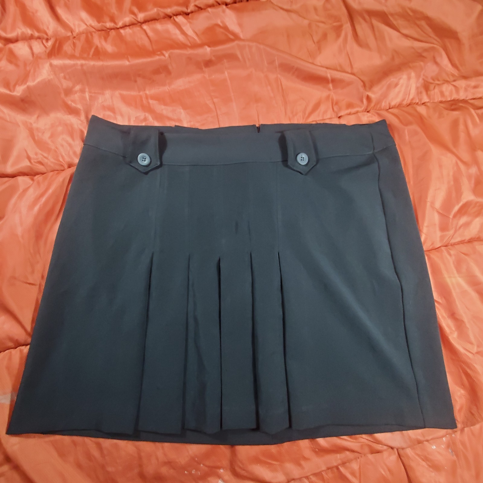 Torrid Black Pleated Mini Skirt Size 18 Made in USA Mid-2000s Schoolgirl Style