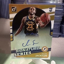 2021-22 Panini Donruss Signature Series Isaiah Jackson (RC) SS-IJK