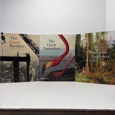 Great Builders, Naturalists, Explorers - Lot Of 3 Books (Thames & Hudson)
