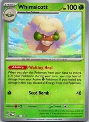 Whimsicott 008/131 Prismatic Evolutions Master Ball Pattern Holo Rare
