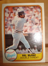 1981 Fleer MLB Card #41 Hal McRae, Kansas City Royals, HOF