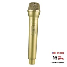 Fake Microphone Prop Gold Prop Microphone Toy Realistic Karaoke Fake Mic Toy