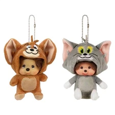 Monchhichi x TOM and JERRY SS Size Plush doll Keychain Plush Bag Charm