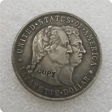 1900 Lafayette $1 Dollar Coin Contemporary Copy