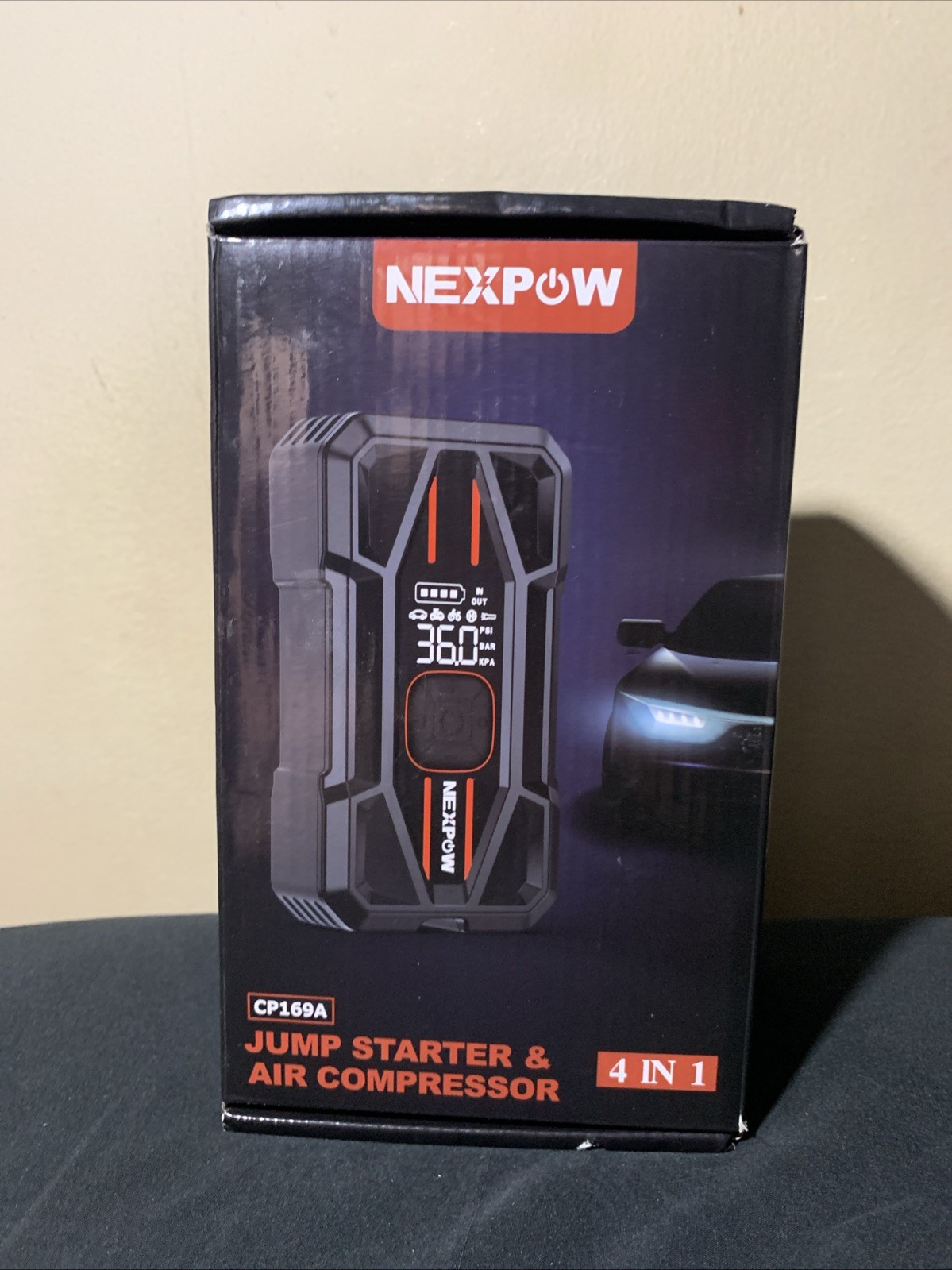 Nexpow CP169A 4 In 1 Jump Starter & Air Compressor (UNUSED)