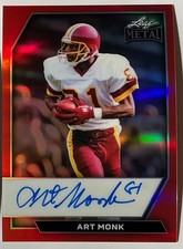 2026 Leaf Metal Art Monk Auto Autograph Prismatic Red On Card #d 3/3