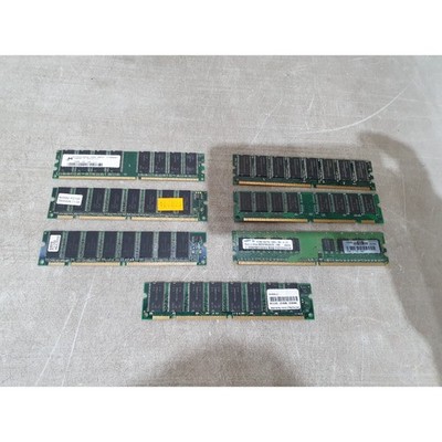 (Posten von 7) verschiedene Marken Desktop Speichermodule DDR SDRAM 240-Pins ungepuffert