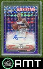 Kyle Kuzma 2024-25 Topps Chrome Auto Purple Geometric Refractor Wizards