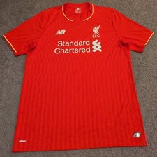 2015/16 New Balance Liverpool FC Red Home Soccer Jersey Men's L