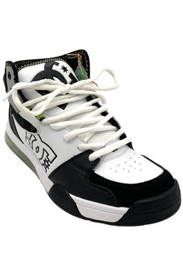 DC Men's Versatile Hi Skate Sneaker White/Black/Grey