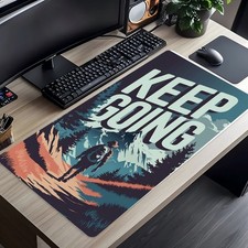 40 90cmKeep Going Motivational Mouse Pad with Kanji Design - Non-Slip Rubber B