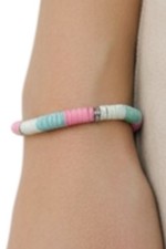 Custom Clay Bead Bracelet – Any Color | Summer Jewelry Gift Idea