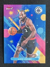 Kawhi Leonard 2025-26 Topps Finest Common Blue Refractor Base /200 #77