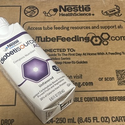 Nestle Diabetisource  AC Unflavored Tube Feeding Formula 8.45 oz. -  24/Carton