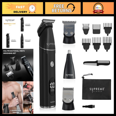 Waterproof Multigroomer Kit for Men | Beard, Body & Nose Hair Trimmer | Recharge