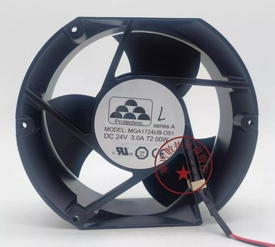 1 Pc. New MGA1724UB-O51 DC24V 3A 72W 2-Wire Inverter Cooling Fan @zx