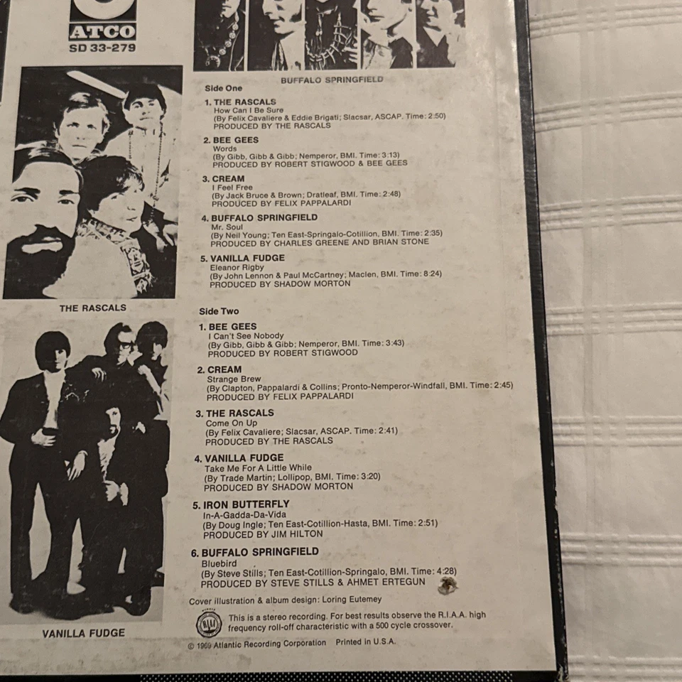 THE SUPER GROUPS LP Vinyl EX various Rascals Bee Gees Vanilla Fudge Cream ATCO  - Image 3 of 4