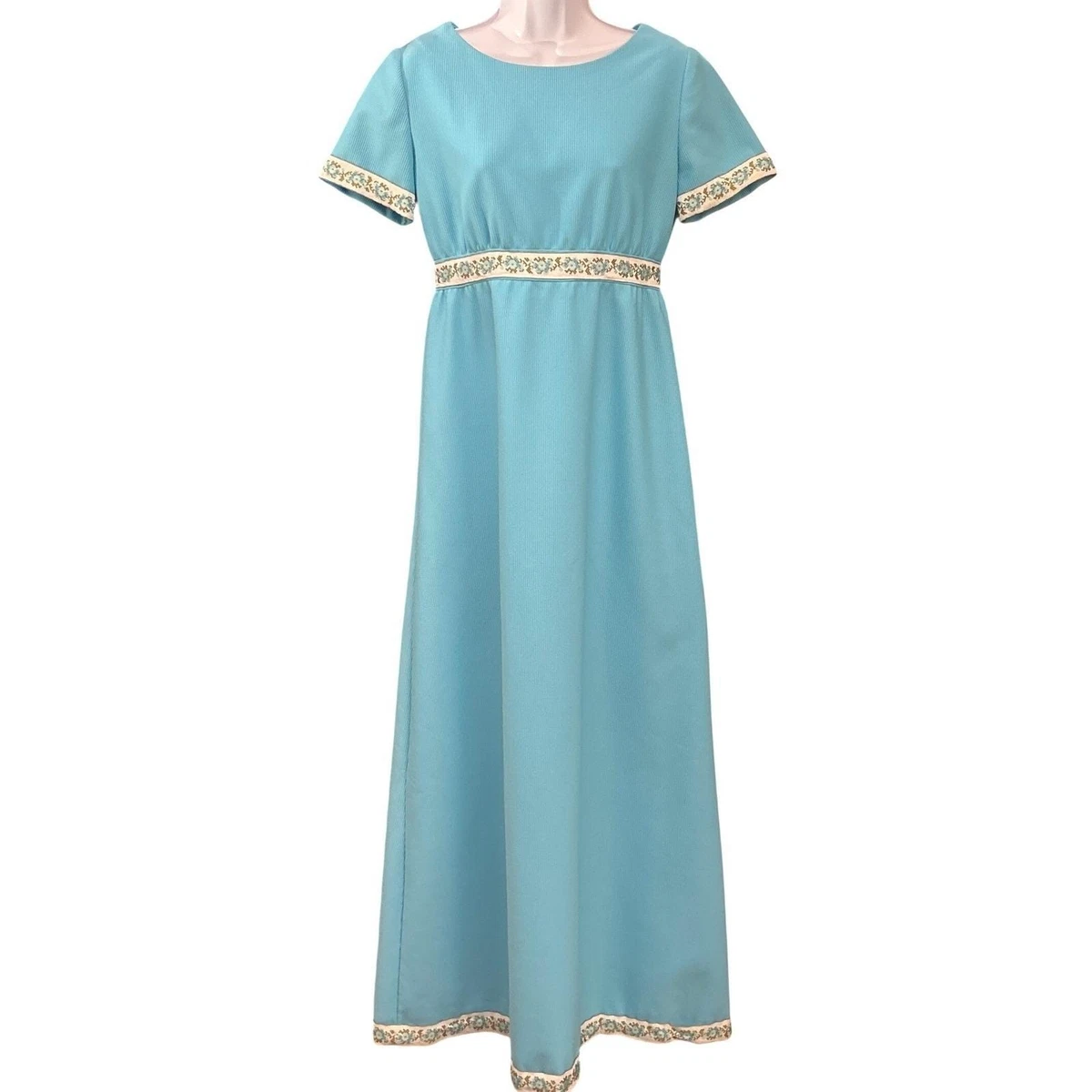 Empire Waist Blue 1970s Vintage Dresses for Women for sale | eBay Empire Waist Blue 1970s Vintage Dresses for Women for sale | eBay