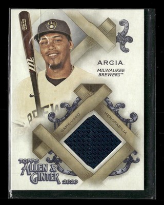 2020 Topps Allen & Ginter #FSRA-OA Orlando Arcia Brewers Full-Size Relics A