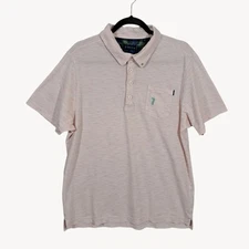 William Murray Golf Polo Shirt Mens Large PInk Heather Stretch Murray Chill