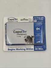 Capstar for Small Dogs 2 25 lbs 6 Tablets Oral Nitenpyram exp 05/2021
