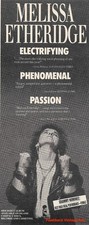 1989 Melissa Etheridge Debut Album Release Music Industry Promo Reprint Ad
