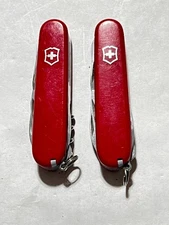 Lot of 2 Victorinox Swiss Army knives - Super Tinker - Climber ..