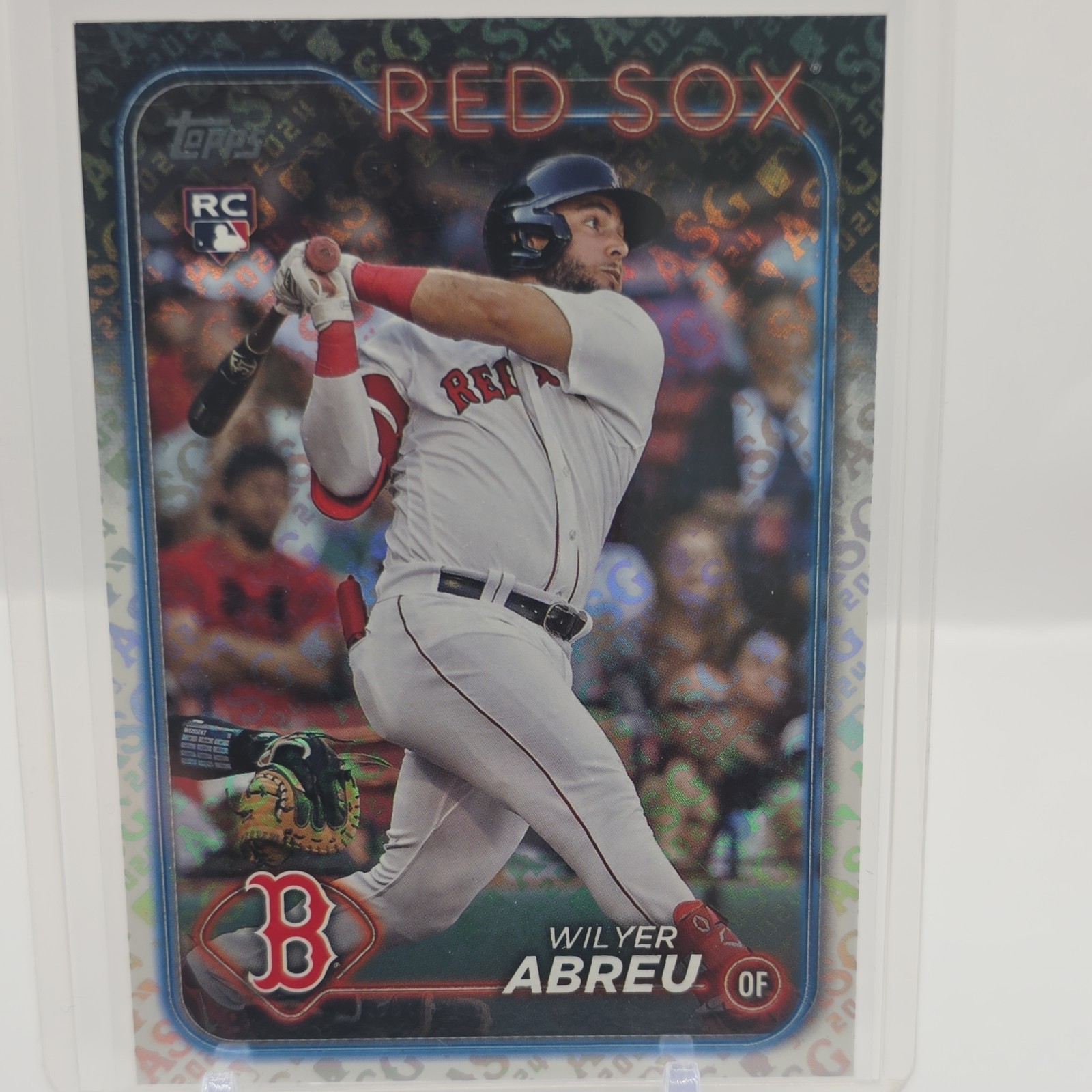 2024 Topps All-Star Game Logo Foil ASG SP - #672 Wilyer Abreu RC ROOKIE RED SOX