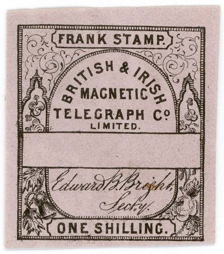 (I.B) British & Irish Magnetic Telegraph Company 1/- (no control) - Picture 1 of 1