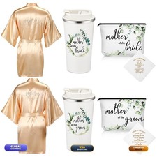 Sieral 8 Pack Mother of The Bride Gift Set, Champagne, Classic Style