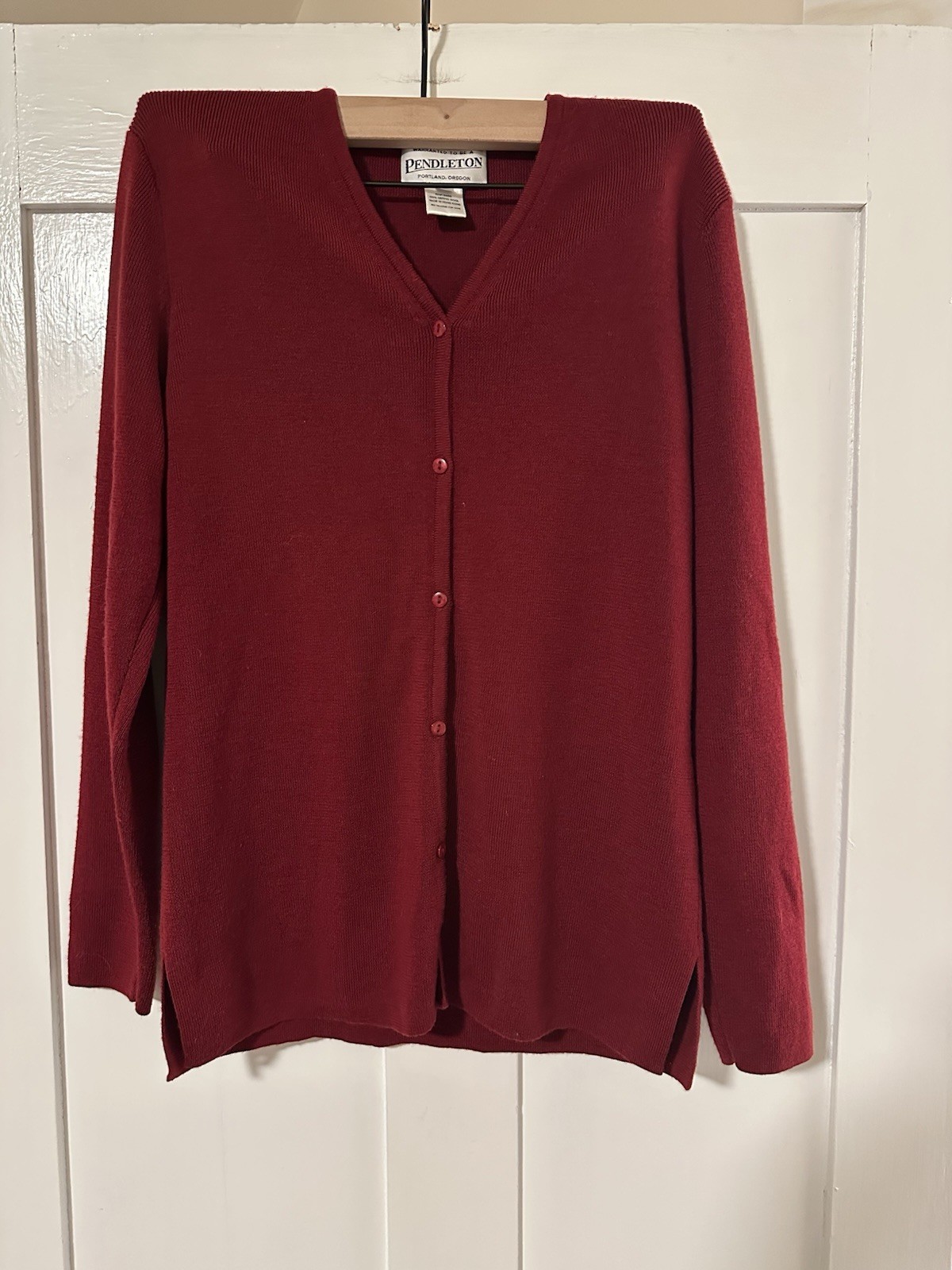Pendleton Women’s Size Small Maroon Button Up Car… - image 1