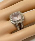 DAVID YURMAN ALBION SILVER MOON QUARTZ DIAMOND ICE RING Size 6 — photo 5
